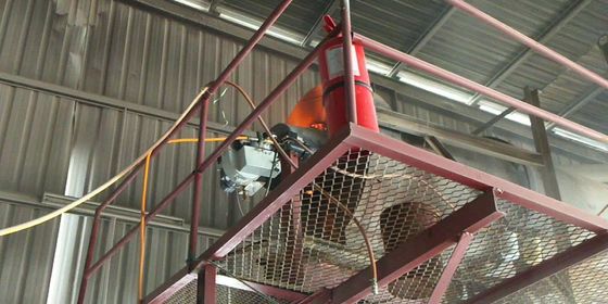 Asciugatrice di sabbia KV30 210 - 270Kw Bruciatore di olio di scarto per motore Bruciatore di olio sporco che utilizza olio di pneumatici riciclato