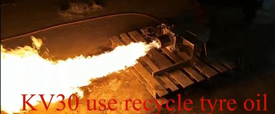 270Kw Reciclare gomma bruciatore di olio lunghezza del fuoco può essere ulteriormente regolato
