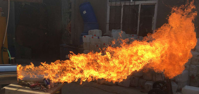 Patentato bruciatore di olio senza fumo a boccaglio di sifone a due fasi con rilevatore di fiamme 1